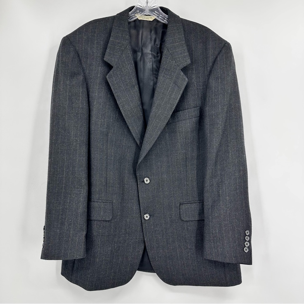Evan Picone for Macy’s Wool Blazer Suit Coat Charcoal Gray Size 44R